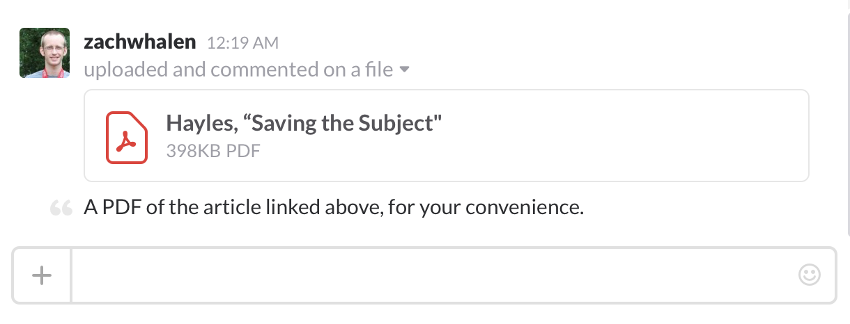 Screenshot of PDF upload. Simple!